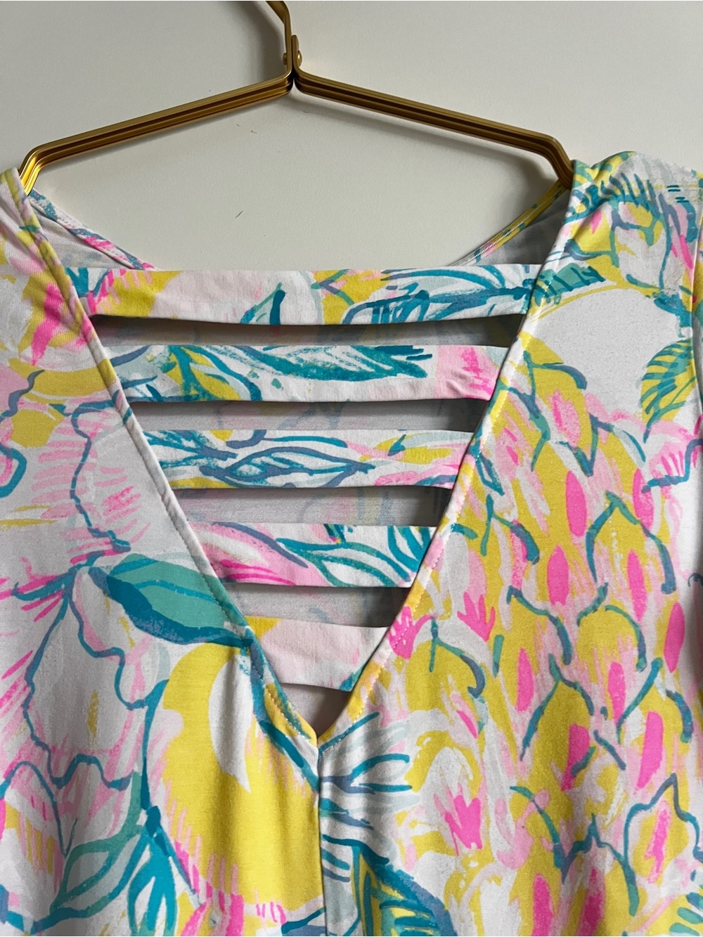 Lilly Pulitzer Ophelia Swing Dress Multi Fiesta Bamba Medium Lattice Back Dress - Picture 15 of 16